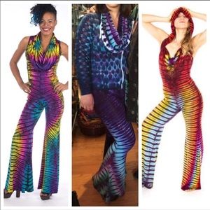 AMAZING! one of a kind Tie Dye Onsie Jumpsuit